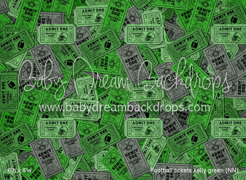 Football tickets kelly green (NN)