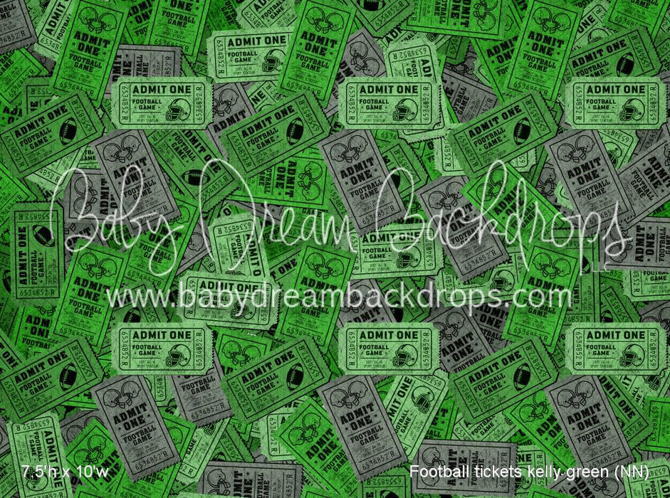Football tickets kelly green (NN)