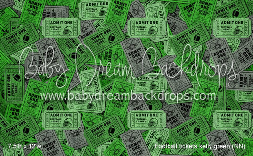 Football tickets kelly green (NN)