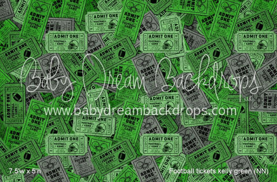Football tickets kelly green (NN)