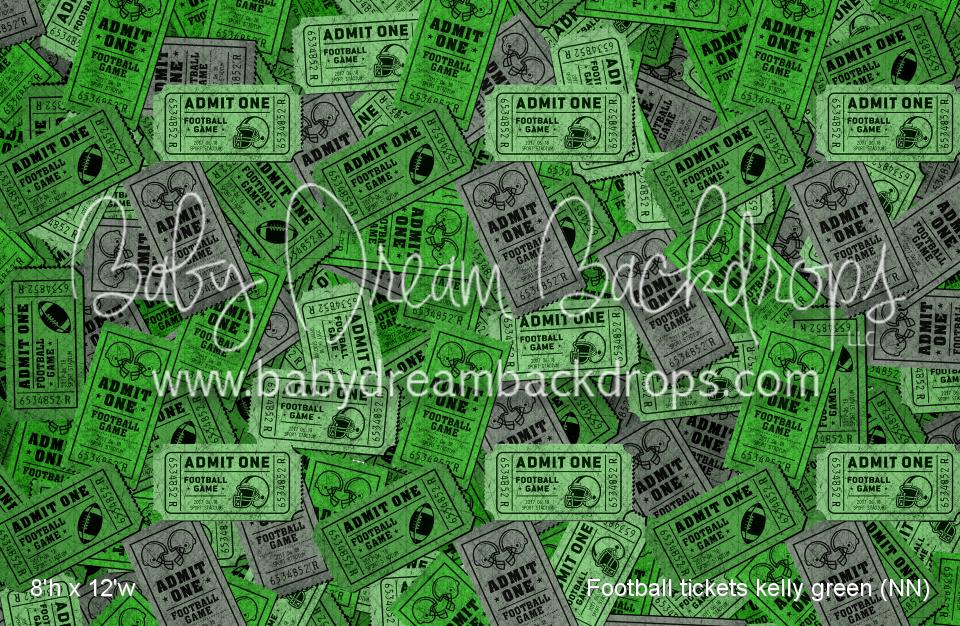 Football tickets kelly green (NN)