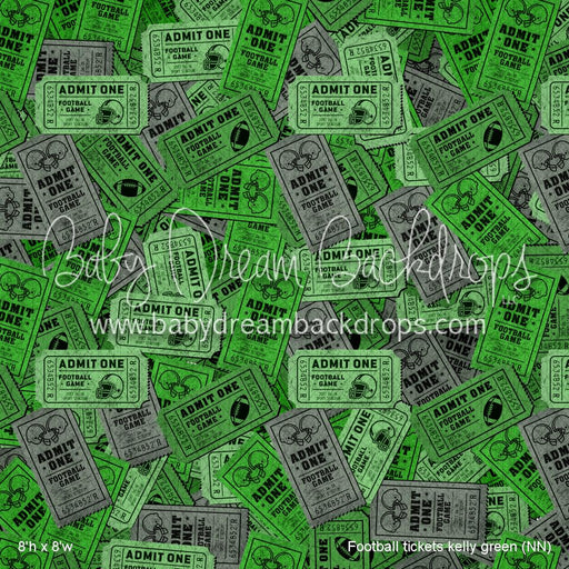 Football tickets kelly green (NN)
