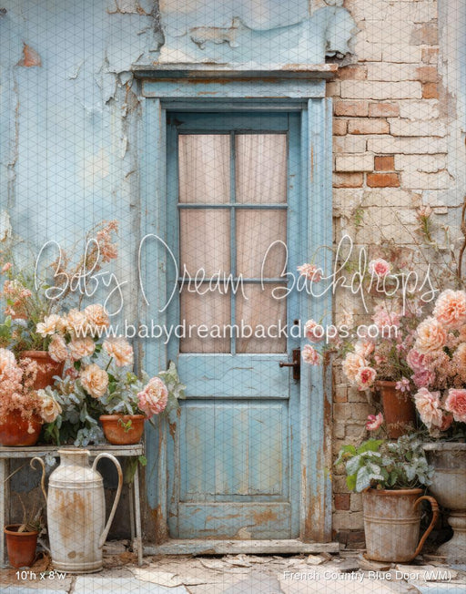 French Country Blue Door (WM)