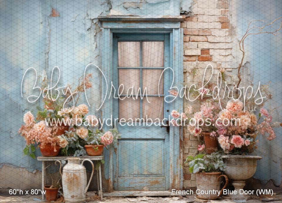 French Country Blue Door (WM)