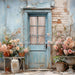 French Country Blue Door (WM)
