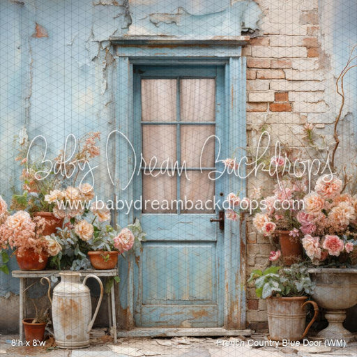 French Country Blue Door (WM)