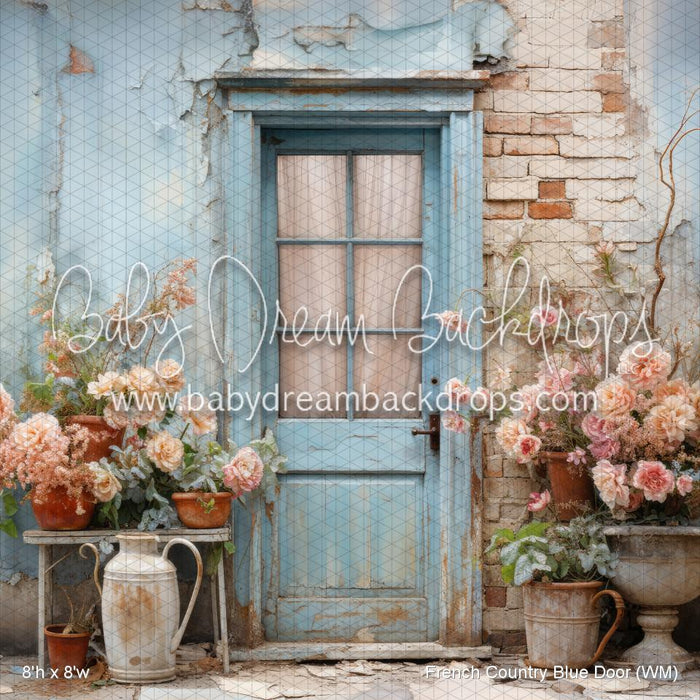 French Country Blue Door (WM)