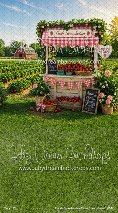 Fresh Strawberries Farm Stand Sweep (WM)