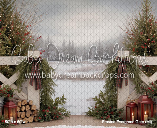 Frosted Evergreen Gate (MI)