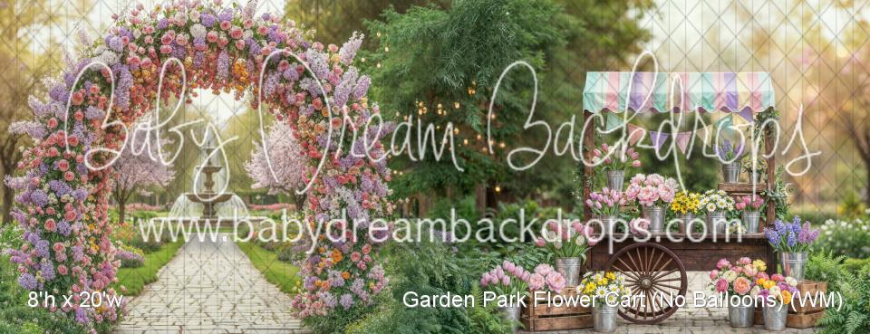 Garden Park Flower Cart (No Balloons) (WM)