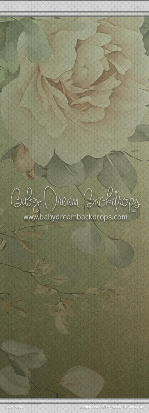 Garden Rose Glory Mural 1 Skinny (HL)