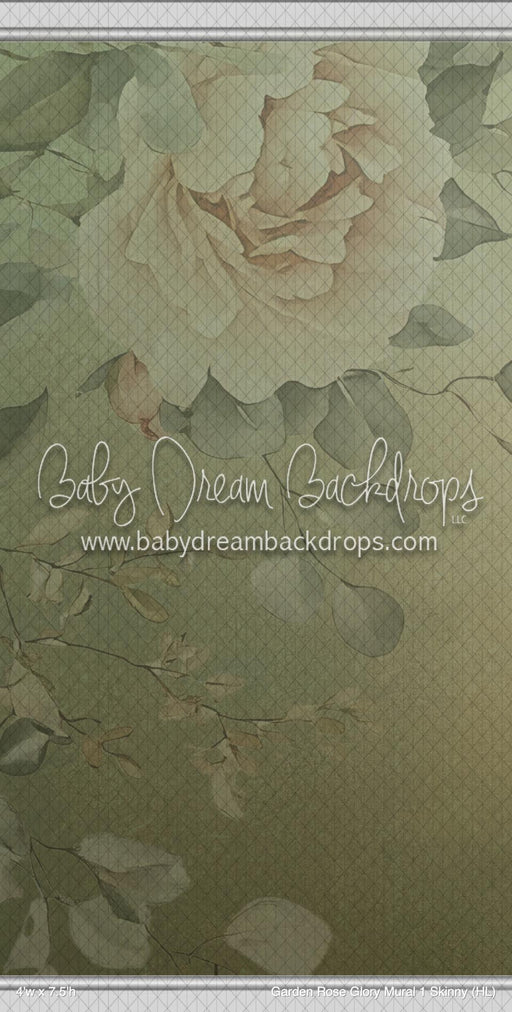Garden Rose Glory Mural 1 Skinny (HL)