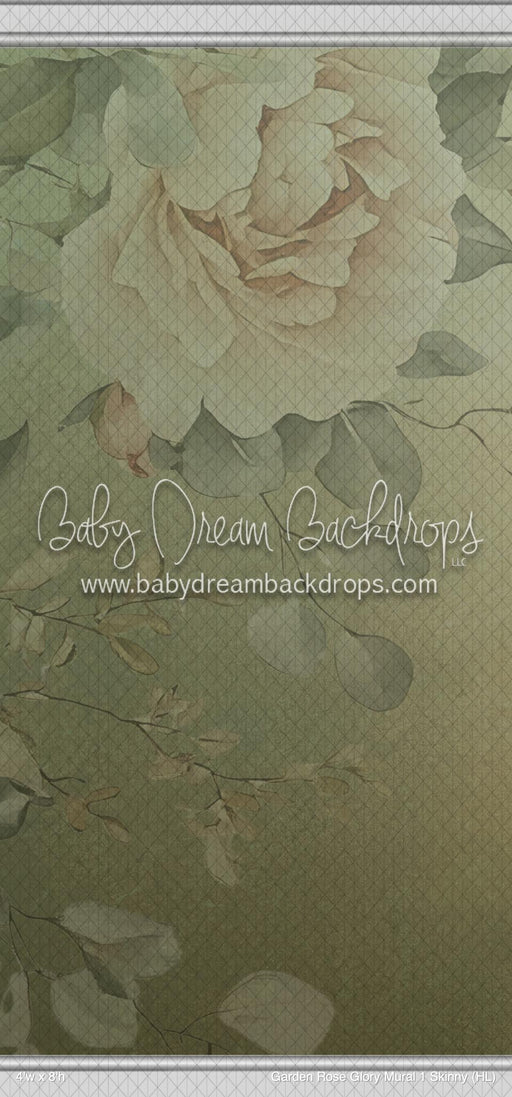 Garden Rose Glory Mural 1 Skinny (HL)