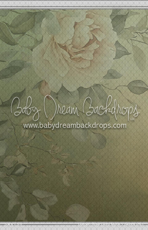 Garden Rose Glory Mural 1 Skinny (HL)