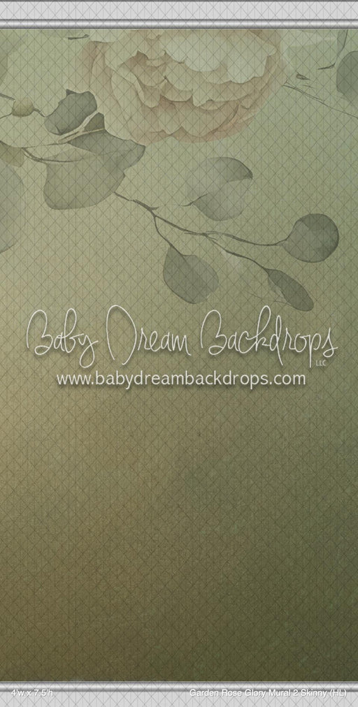 Garden Rose Glory Mural 2 Skinny (HL)