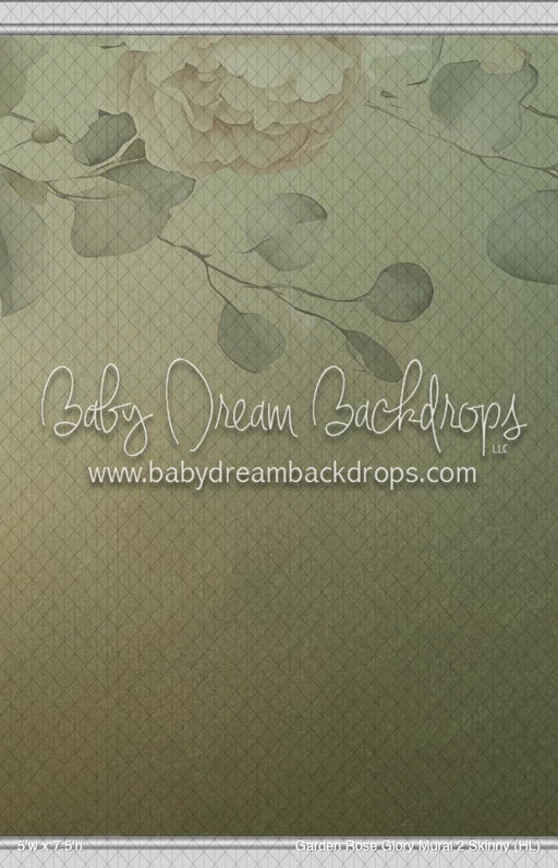 Garden Rose Glory Mural 2 Skinny (HL)