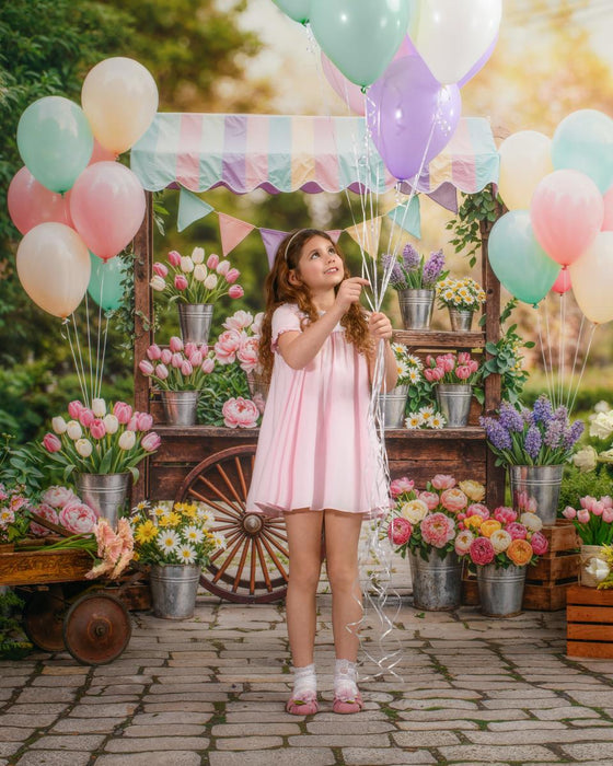 RTS FBK 8x10 Dream FleeceGarden Park Flower Cart (WM) (Whitney)