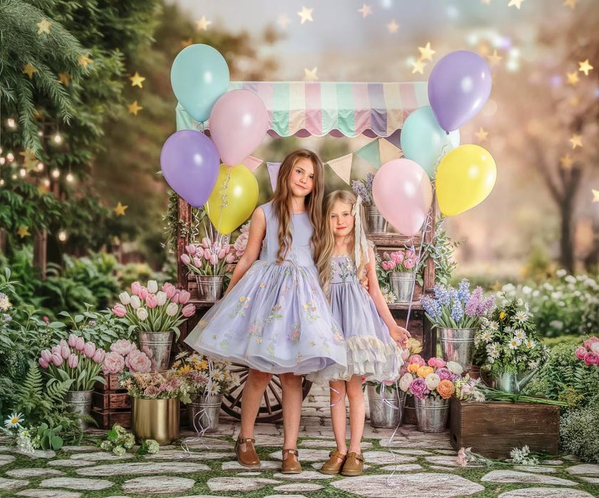 Garden Park Flower Cart (No Balloons) (WM)