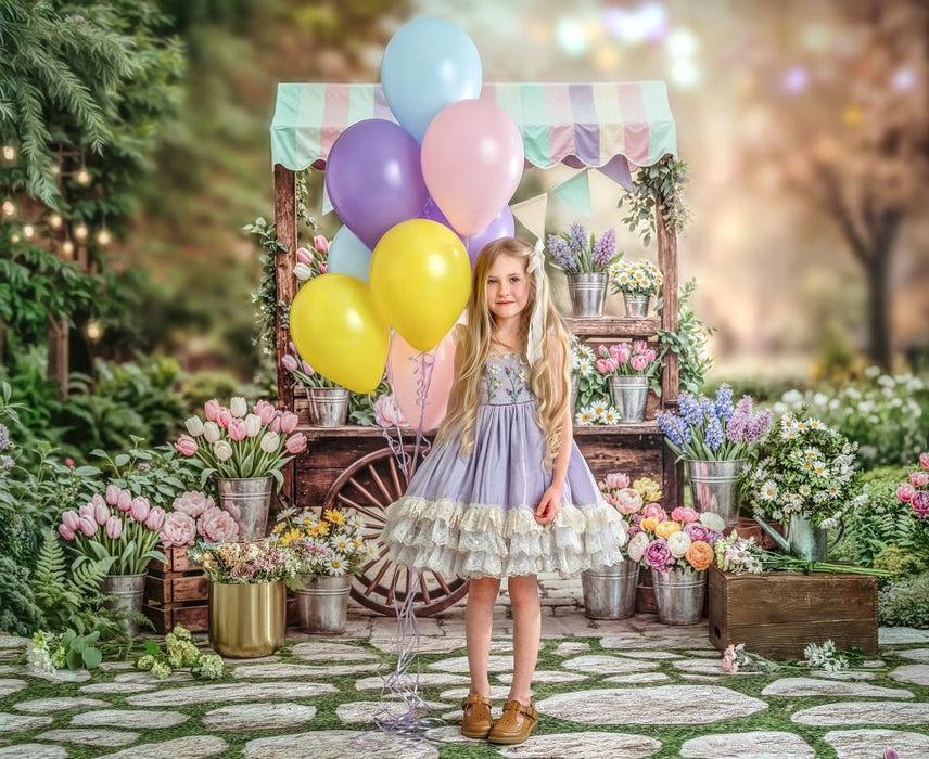 Garden Park Flower Cart (No Balloons) (WM)