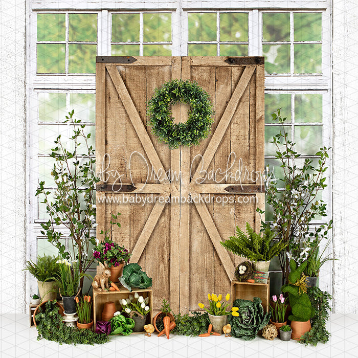 Garden Green House Door (JA)