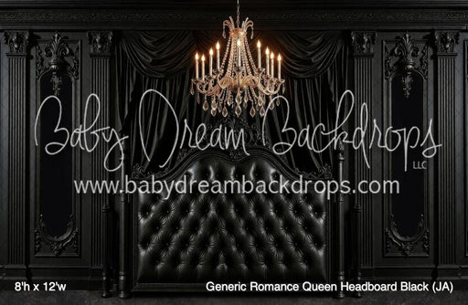 Generic Romance Queen Headboard Black (JA)