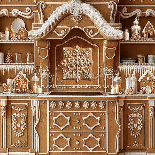 X Drop Gingerbread Christmas Kitchen (JA)