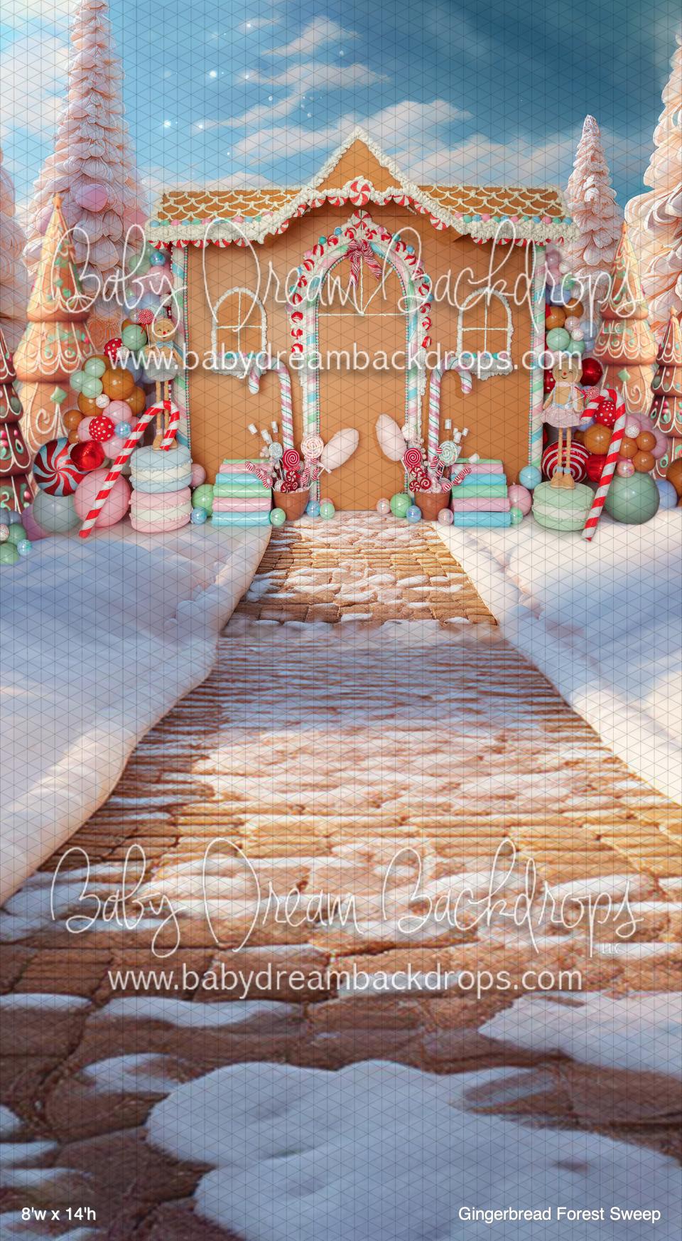 Gingerbread Forest Sweep (BM) — Baby Dream Backdrops