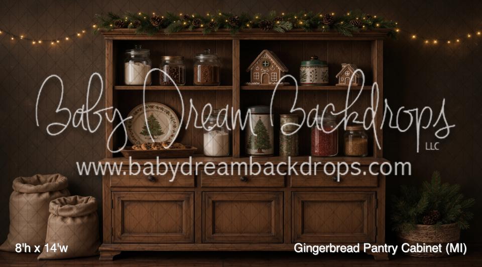 Gingerbread Pantry Cabinet (MI)