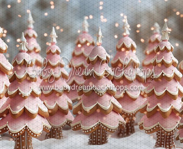 Gingerbread Tree Farm Pink (JA)