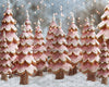 Gingerbread Tree Farm Pink (JA)