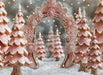 Gingerbread Tree Farm Pink Arch (JA)