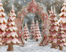 Gingerbread Tree Farm Pink Arch (JA)
