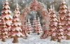 Gingerbread Tree Farm Pink Arch (JA)