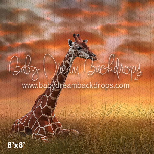 Giraffe on the Savannah (WM)