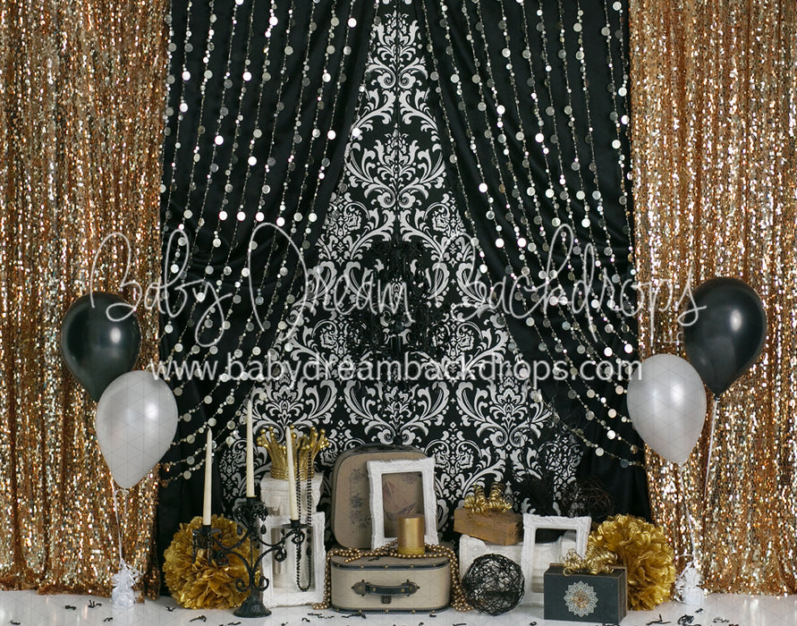 Glam Damask Birthday