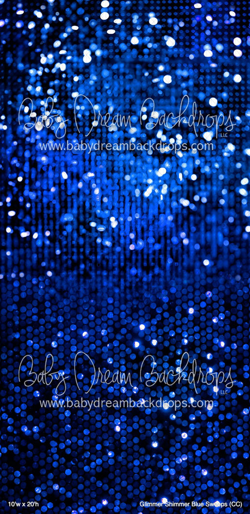 Glimmer Shimmer Blue Sweeps (CC)