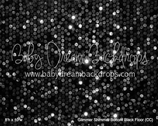 Glimmer Shimmer Bottom Black Fabric Floor (CC)