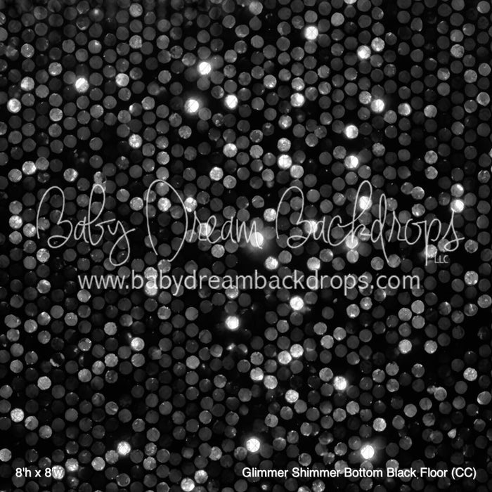 Glimmer Shimmer Bottom Black Fabric Floor (CC)