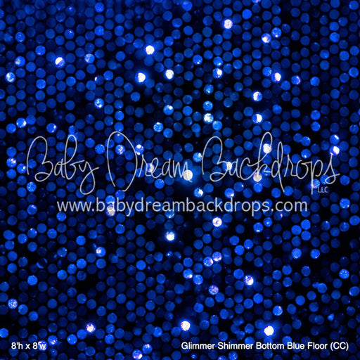Glimmer Shimmer Bottom Blue Fabric Floor (CC)
