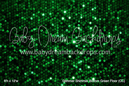 Glimmer Shimmer Bottom Green Fabric Floor (CC)