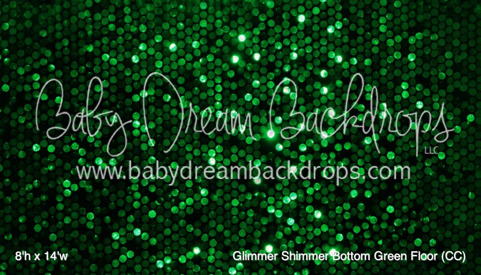 Glimmer Shimmer Bottom Green Fabric Floor (CC)