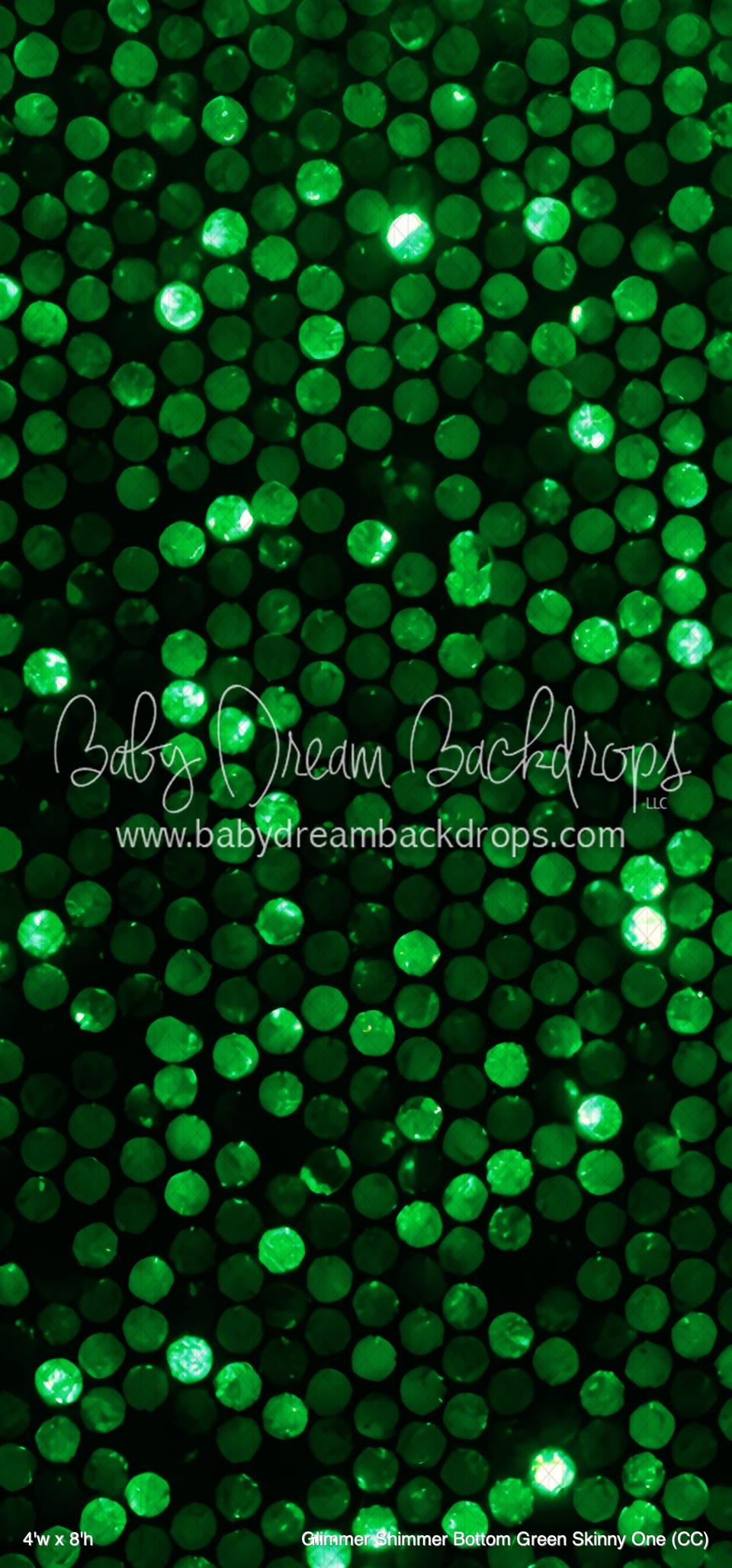 Glimmer Shimmer Bottom Green Skinny One (CC) — Baby Dream Backdrops