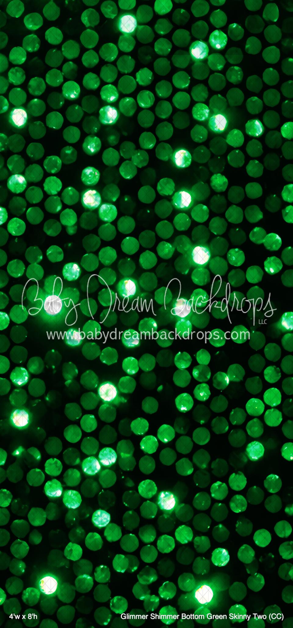 Glimmer Shimmer Bottom Green Skinny Two (CC) — Baby Dream Backdrops