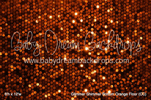 Glimmer Shimmer Bottom Orange Fabric Floor (CC)