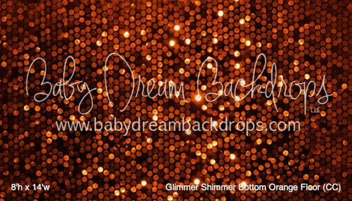 Glimmer Shimmer Bottom Orange Fabric Floor (CC)