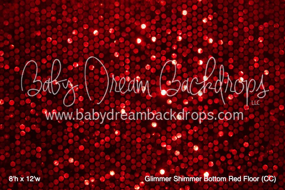 Glimmer Shimmer Bottom Red Fabric Floor (CC)