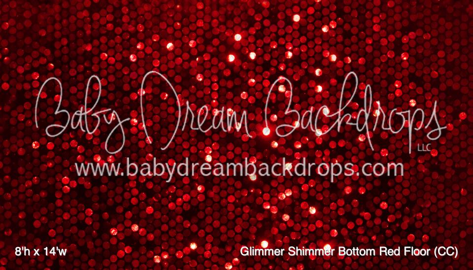 Glimmer Shimmer Bottom Red Fabric Floor (CC)