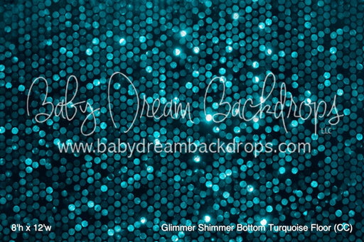 Glimmer Shimmer Bottom Turquoise Floor (CC)