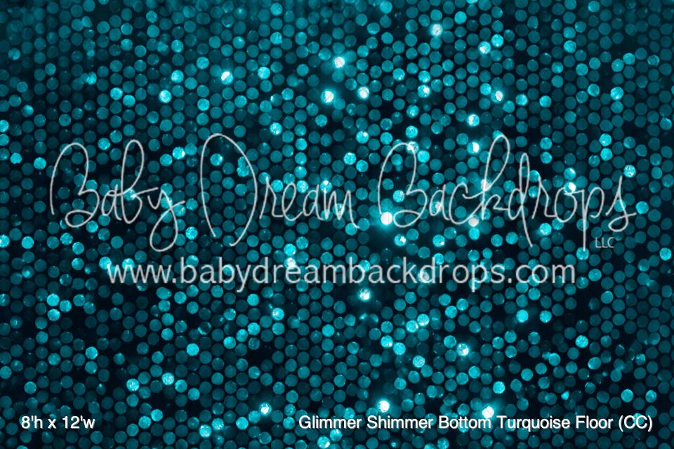 Glimmer Shimmer Bottom Turquoise Floor (CC)