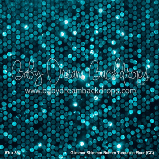 Glimmer Shimmer Bottom Turquoise Floor (CC)